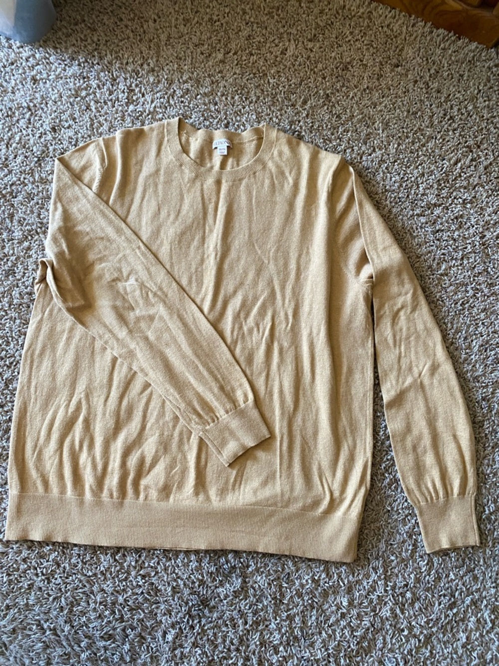 Merona Men's Crewneck Sweater in Light Tan